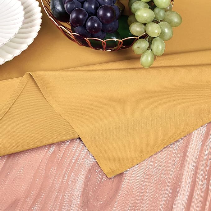 MEANMOY Gold Table Runner 72 Inches Long Waterproof Washable Table Runners | - Image 5