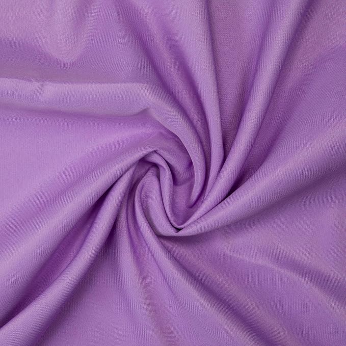 Gee Di Moda Round Tablecloth - 132 Inch Lavender Round Table Cloth for 72 to 96 Inch Round Tables - Heavy Duty Washable Fabric - for Buffet Table, Holiday Party, Dinner, Wedding & Baby Shower