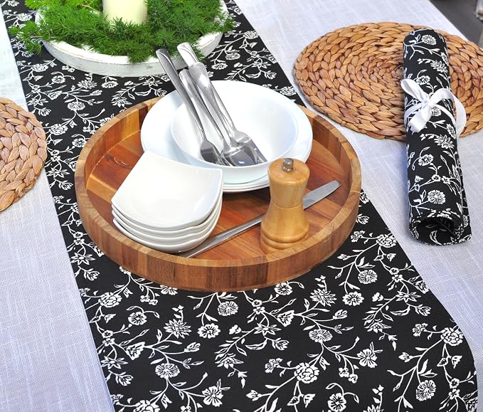 Floral Dining Table Placemats Vintage Flowers Botanical Design Rustic Vintage - Image 6