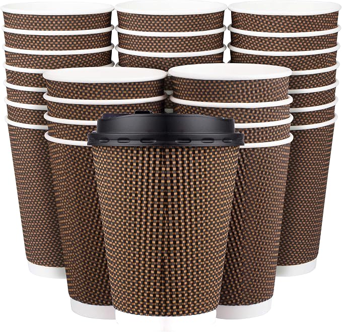 Promora 8 oz Brown Disposable Coffee Cups by Promora