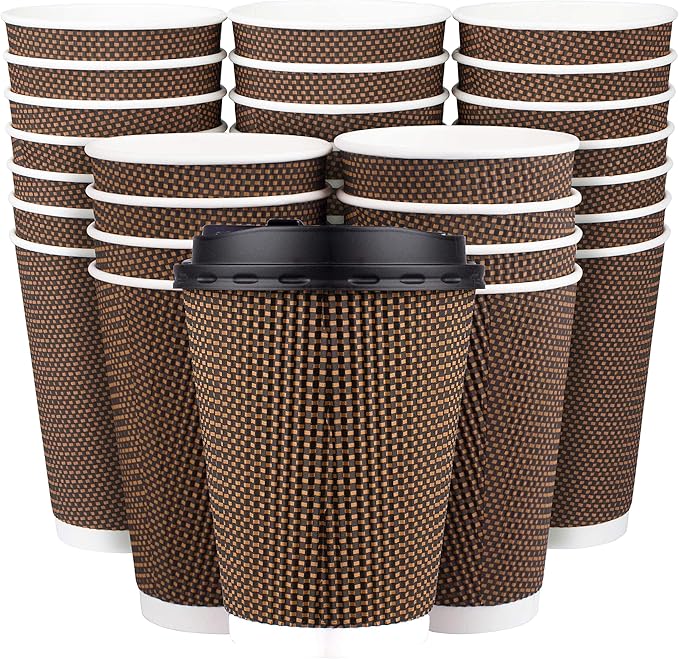 Promora Brown Disposable Coffee Cups by Promora