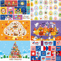 6 Pack Placemats for Kids, Non-Slip Washable Table Mats, Reusable Holiday by SpriteGru