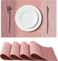 Leetaltree Gradient Pink Woven Placemats Set of 4 by Leetaltree-ArtatEveryTable