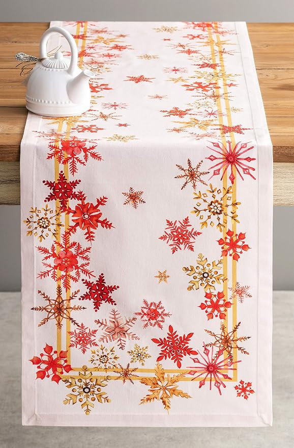 Maison d' Hermine Table Runner 100% Cotton 14.50" x 60" | Table Runners 60 - Image 9
