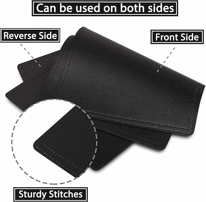 Faux Leather Placemats, PU Table Mats, Set of 4, Waterproof, Stain Resistant, Heat Resistant, Non-Slip Easy to Clean for Kitchen Dining Table,Conference Table