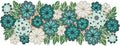 Beaded Table Runner Decore 36 inches Long Christmas Flower Design Beaded Table by byHomeDecorativeProduct