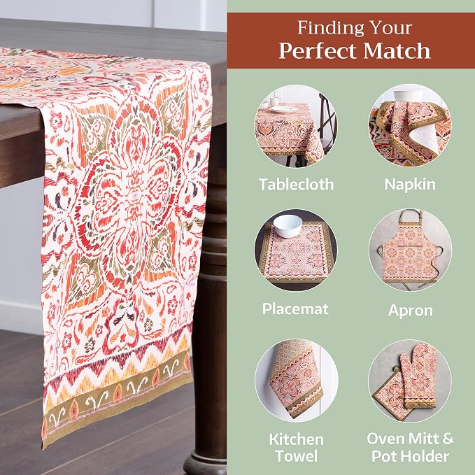 Maison d' Hermine Table Runner 100% Cotton 14.50" x 72" | Table Runners 72 - Image 5