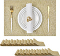 Leetaltree Gold Placemats Set of 24 by Leetaltree-ArtatEveryTable