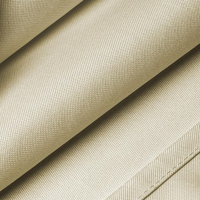 Lann's Linens - 120" Round Premium Tablecloth for Wedding/Banquet/Restaurant - Polyester Fabric Table Cloth - Beige