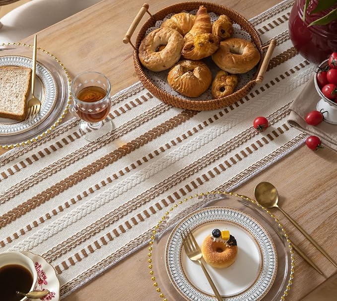 Caflife Boho Table Runner 90 Inchs Long, Dining Room Home Decor - Image 6