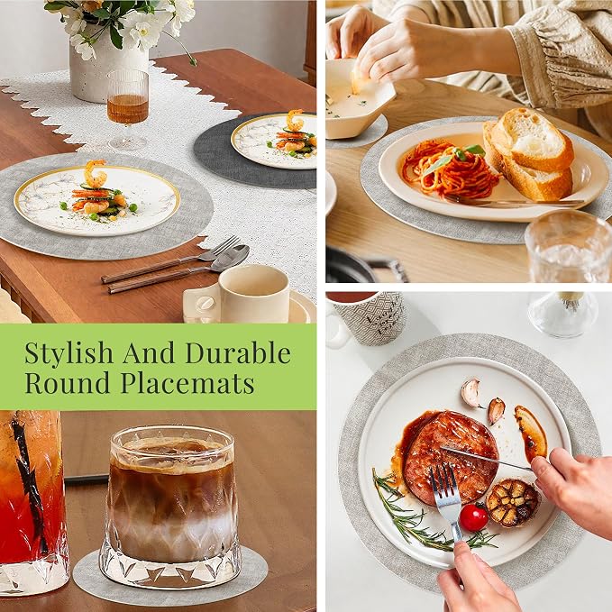 Fyvva Placemats Set of 12, Stain & Scratch Resistant, - Image 7
