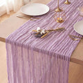 6 Pack Lilac Purple Cheesecloth Table Runner 120 Inch Boho Wedding Decor | by Fixwal