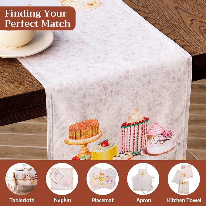 Maison d' Hermine Table Runner 100% Combed Cotton 14.5"x72" | Table Runners 72 - Image 7