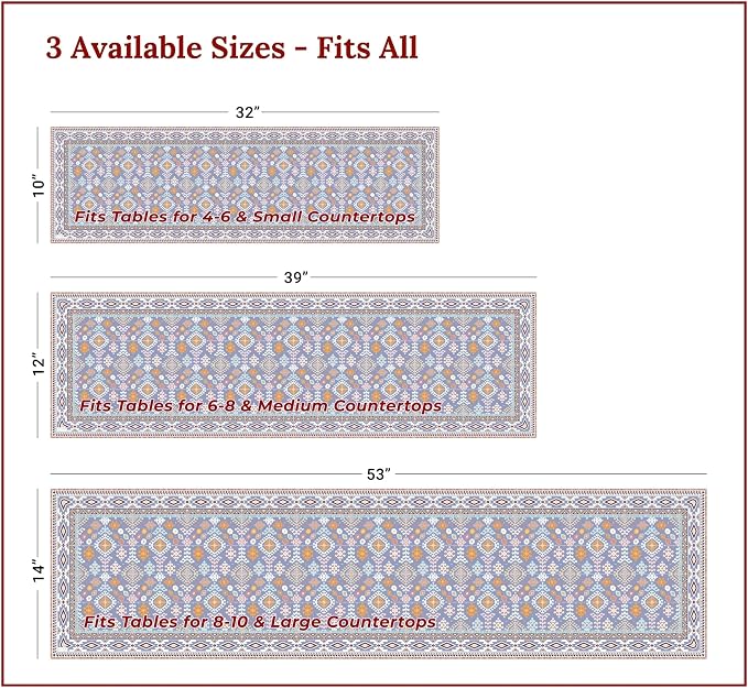 Heat Resistant Table Runner, 39 x 12 Inch - Image 4