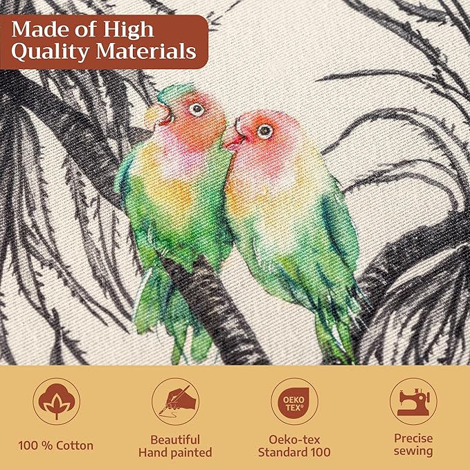 Maison d' Hermine Table Cloth Square Table 100% Cotton 54 x 54 Inches Fall Tablecloth Reusable Everyday Use for Thanksgiving Christmas Decorations Dining Farmhouse Party (Amazonia)