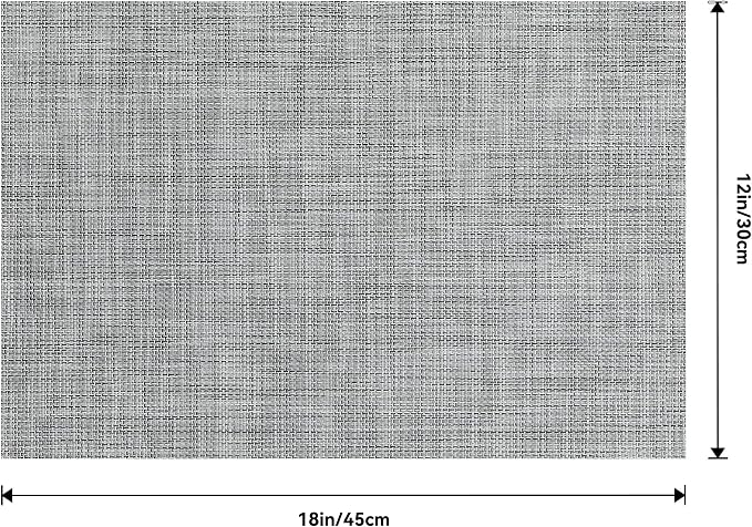 Leetaltree Linen Grey Placemats Set of 4 - Image 9