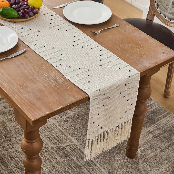 Table Runner 90 Inches Long, Boho Style - Image 2