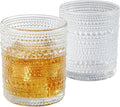 OLULU Cocktail Glasses 10 oz Set of 2, Glass Hobnail Drinking Glasses, Vintage by OLULU