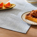 Rustic Cotton Linen Table Runner, 13x48 Inches Blue | Farmhouse Style Linen by ZEEMARTONLINE