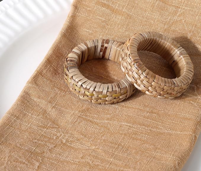 ALPHA Living HOME Decorative Napkin Rings Set of 12 - Image 6