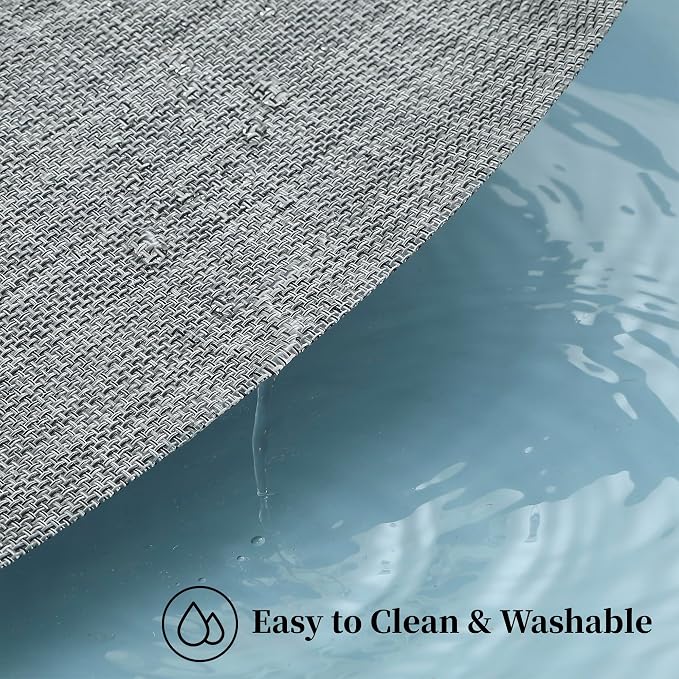 Leetaltree Linen Grey Placemats Set of 4 - Image 5