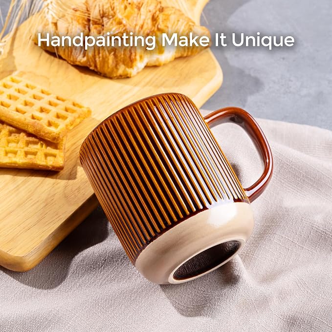 GBhome Coffee Mugs Set of 4, 12 oz Coffee Cups - Image 4