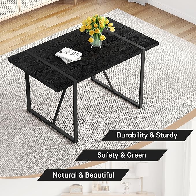 Dining Table Set for 6,Modern Dining Table and Fabric Chairs 6, 7 Piece Kitchen Table and Chairs for Kitchen Dining Room,Apartment