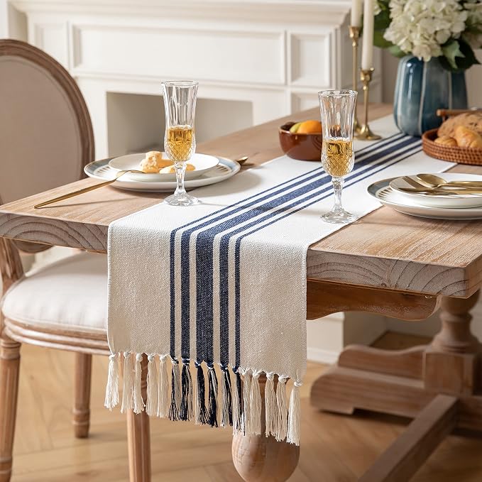 Boho Table Runner for Modern Farmhouse Decor, Dining Table décor 13 x 108 Inch - Image 3