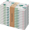 Urban Villa Cloth Napkins Set of 12(20x20)100% Cotton Dinner Napkins Cloth Washable Soft Durable Reusable Absorbent Napkins Ideal for Farmhouse Parties Hotel Lunch Restaurant Dinner Napkins-Green Tree