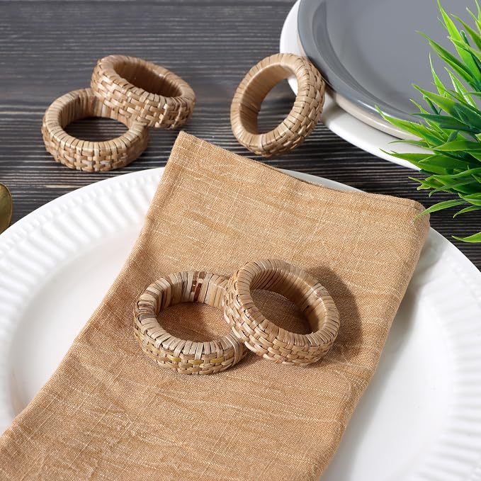 ALPHA Living HOME Decorative Napkin Rings Set of 12 - Image 3