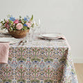 ATOSII Cotton Tablecloth Nargis Light Blue 60" X 60" Inches