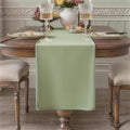 Sage Green Table Runner, Waterproof Washable Runners 36 Inches Long | Reusable by KAIPHO