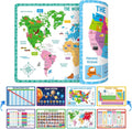 4 Pack Double-Sided Placemats, Washable & Reusable Table Mats -Math, Periodic by SpriteGru