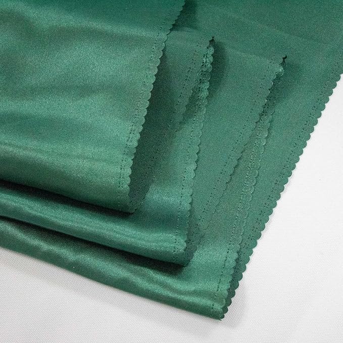 12 Pack Forest Green Satin Table Runner 12x108 Inches | Silk and Smooth Fabric - Image 4