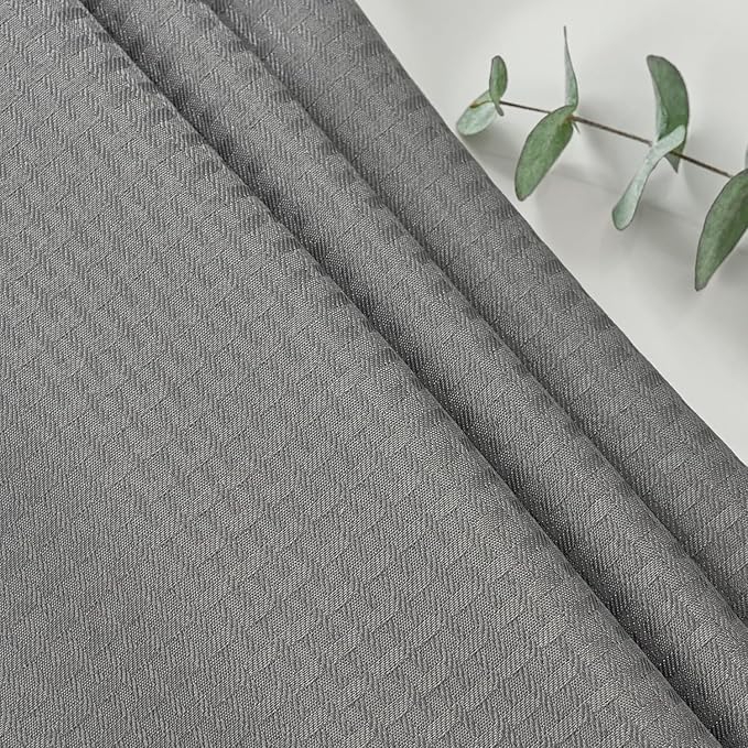 maxmill Rectangle Tablecloth Weaved Pattern Waterproof Spillproof Wrinkle Free Table Cloth, Kitchen Dining Tabletop Decoration, Fabric Table Cover for Holiday Parties, 52 x 70 Inch, Charcoal Gray