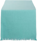 DII Everyday Collection, Fringed Solid Tabletop, Table Runner by DII