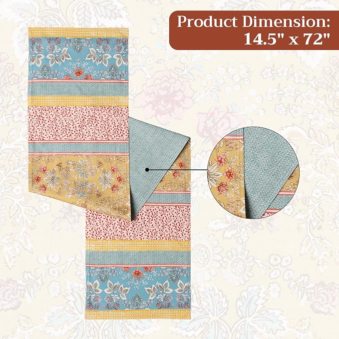 Maison d' Hermine Table Runner 100% Cotton 14.50" x 72" | Table Runners 72 - Image 7