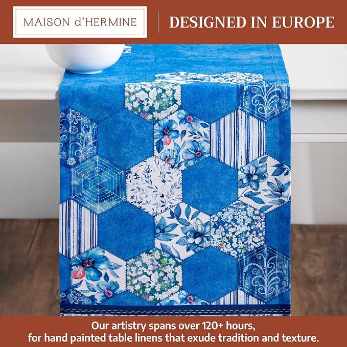 Maison d' Hermine Table Runner 100% Cotton 14.50" x 108" | Table Runners 108 - Image 2