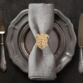 Decozen Set of 12 Gold Napkin Rings in Turtle Design Festive Table Decor Setting for Holiday Wedding, Birthday, Kitchen, Home Decor Housewarming Gift - Mothers Day Decorations