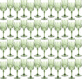 48Pack Plastic Wine Glasses, 7oz Vintage Goblets by LEYIQU