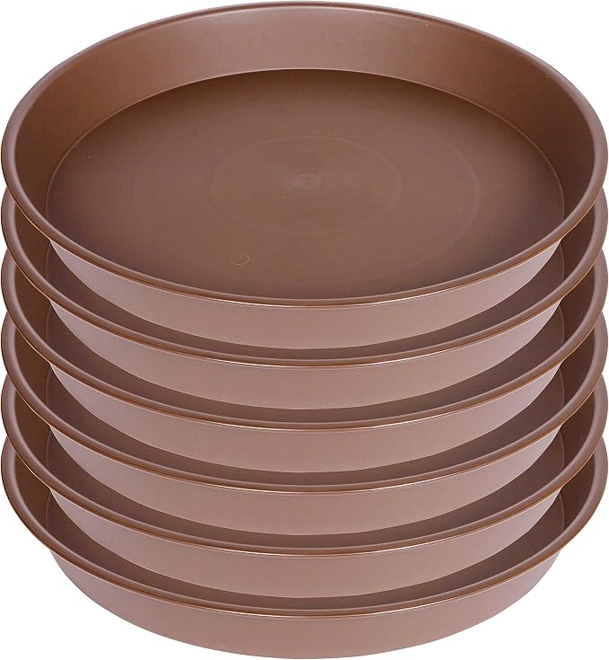 6 Pack of 8 inch Plant Saucer, Heavy Duty Plastic Plant Water Tray 8 inch Round - Image 8