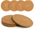 Coasters Set of 4 for Drinks, Cotton Woven 4 Colors Absorbent Boho Coasters for by krastmon