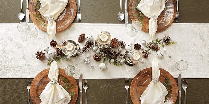 DII Velvet Collection Tabletop, Table Runner - Image 2