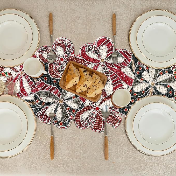 Beaded Table Runner 13 x 36 Inch - Image 8