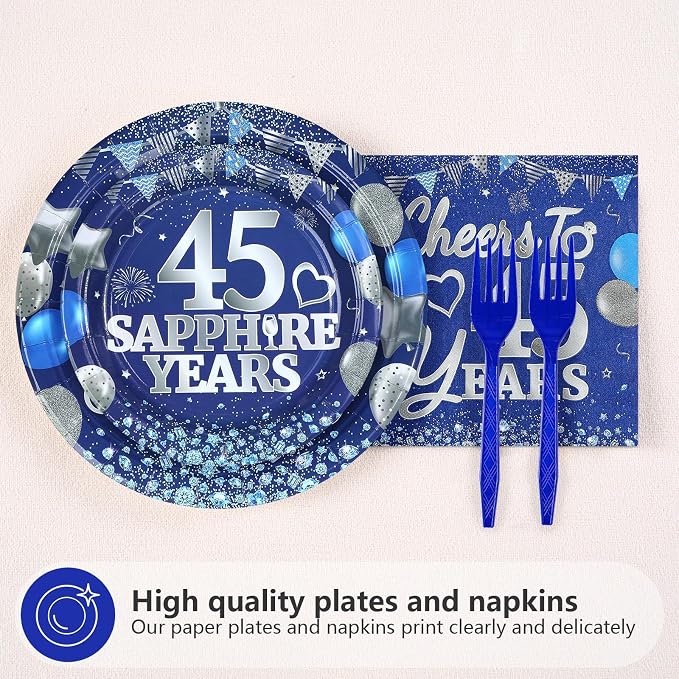 96Pcs 45th Anniversary Decorations - Image 3
