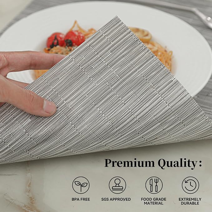 Leetaltree Silver Placemats Set of 6 - Image 2