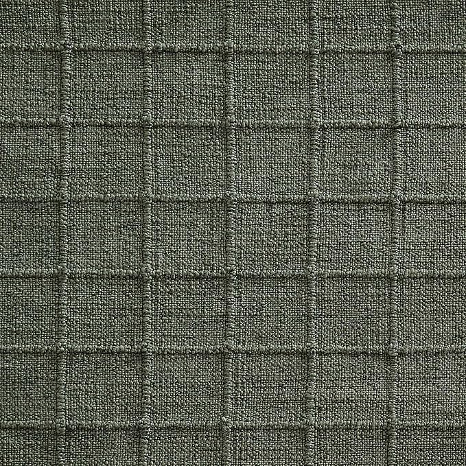 Artisanal Grid Linen Table Runner, 13x60 Inches Army Green | Heavy Textured - Image 7