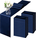 Horbaunal 12 Pack Navy Blue Satin Table Runner 12 x 108 Inch | Smooth Table by Horbaunal