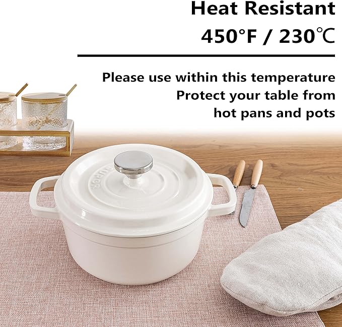 Home Brilliant Placemats Set of 6 Pink Apricot Table Place Mats for Women Wedding Valentines Decoration Blush Placemats Washable Place Mats for Dining Kitchen Restaurant Table, Pink