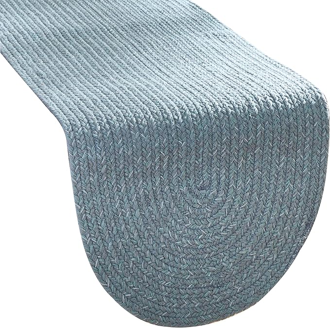 Park Designs Spice Island Table Runner 15" x 54", Braided Blue | Cotton | by ParkDesigns